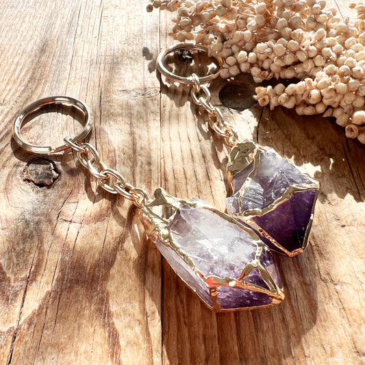 Amethystspitze Taschenanhänger - DIY SPIRIT #