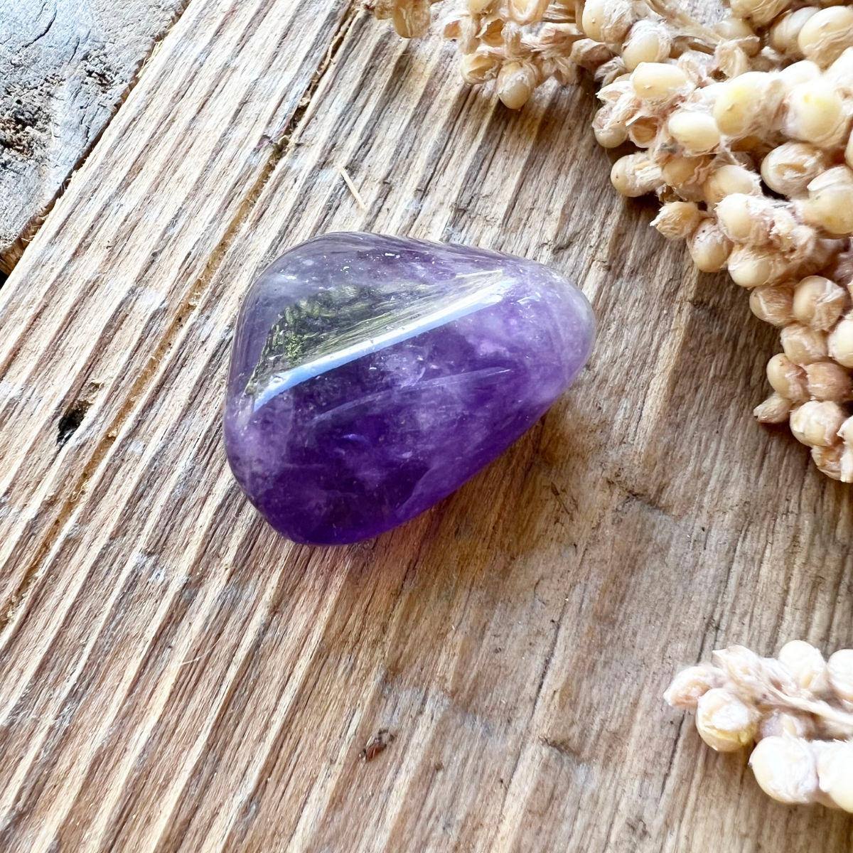AMETHYST (dunkel) Trommelstein - DIY SPIRIT