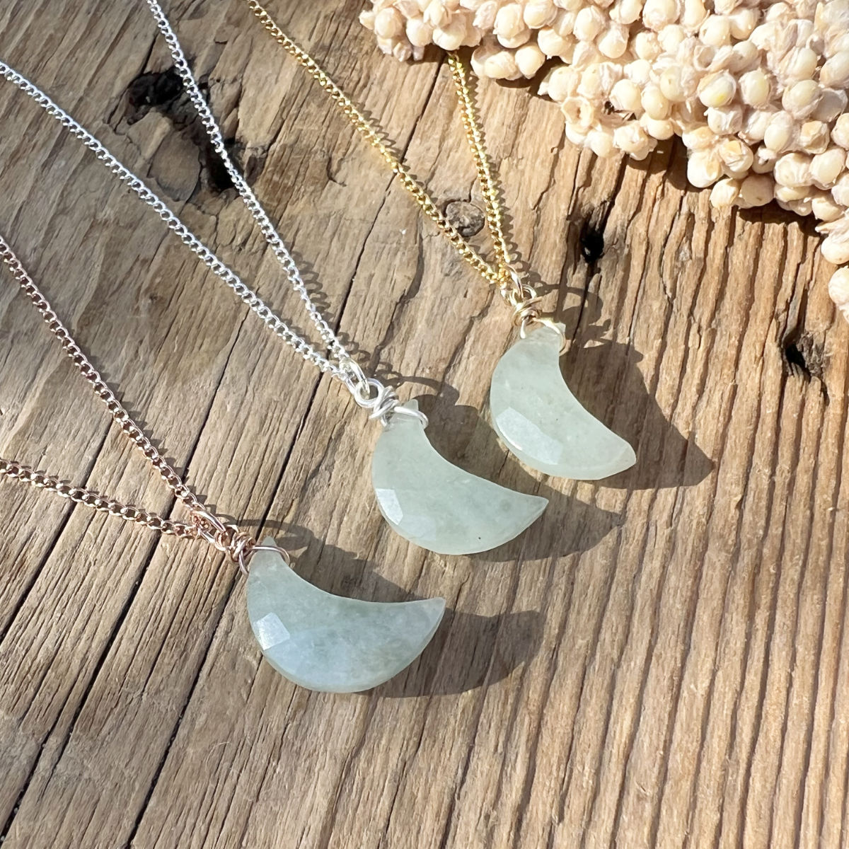 Aquamarin Moon Halskette - DIY SPIRIT #
