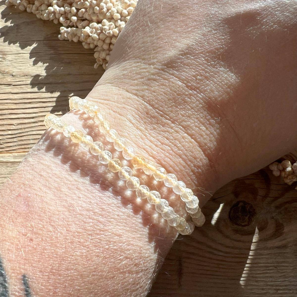 Citrin (gebr.) Armband - DIY SPIRIT #