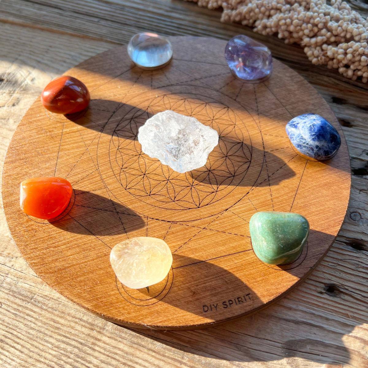 Chakra Trommelstein-Set - DIY SPIRIT