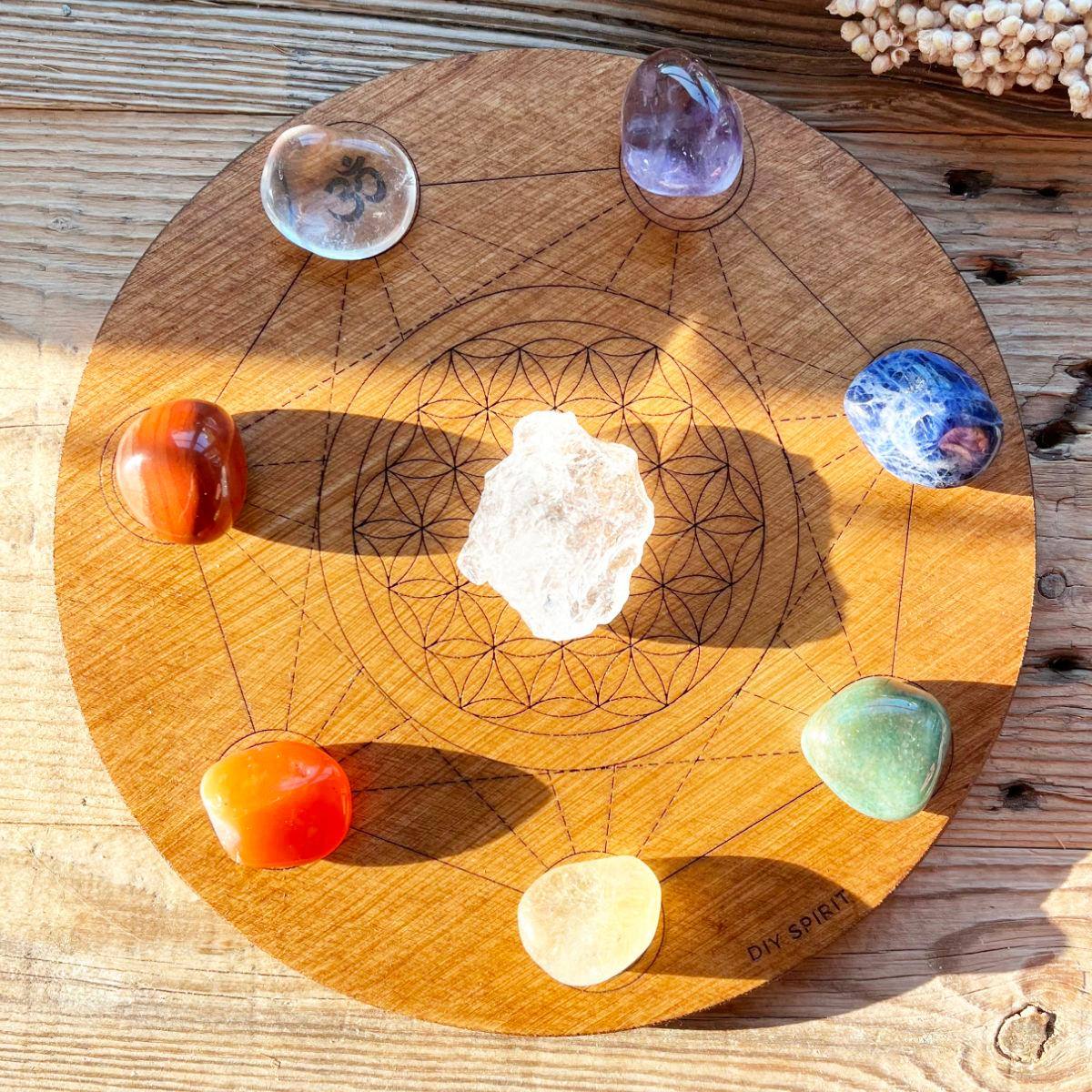 Chakra Trommelstein-Set - DIY SPIRIT
