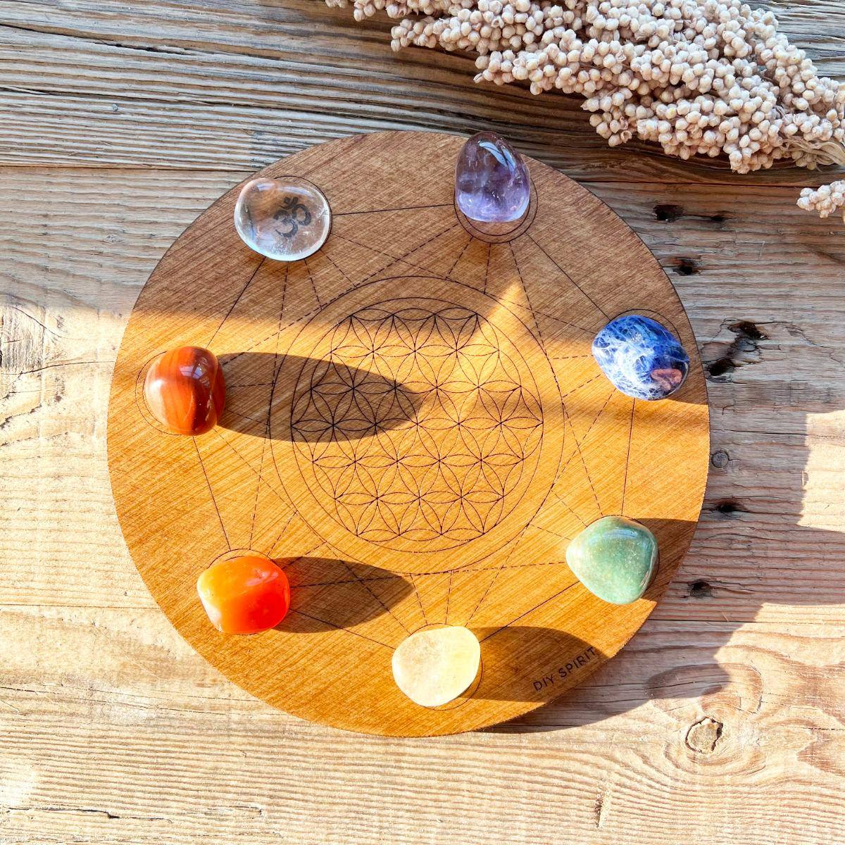 Chakra Trommelstein-Set - DIY SPIRIT