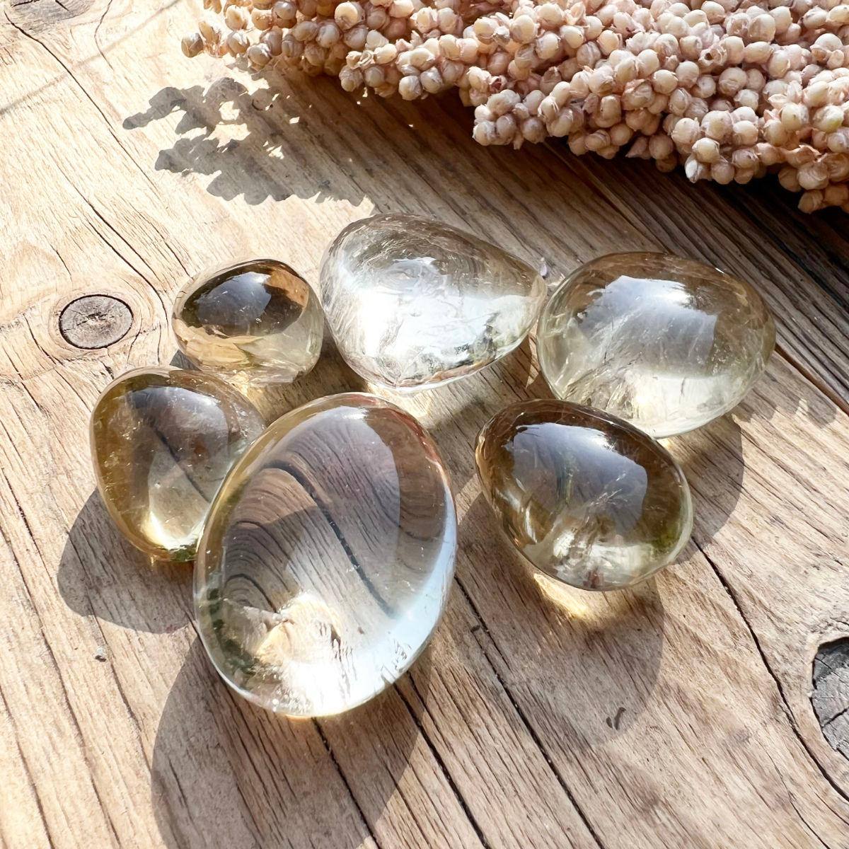 Citrin (Natur) Trommelstein - DIY SPIRIT