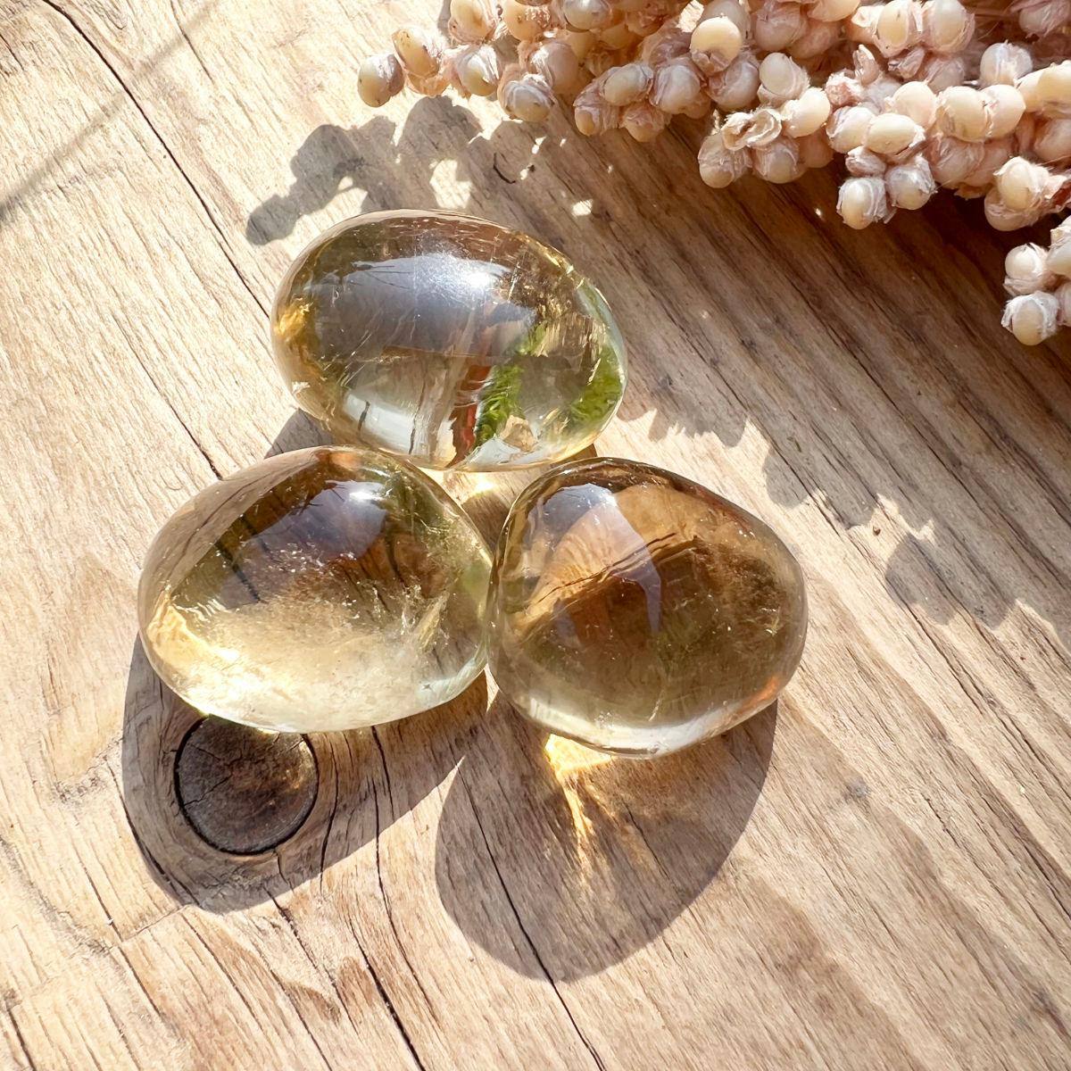Citrin (Natur) Trommelstein - DIY SPIRIT