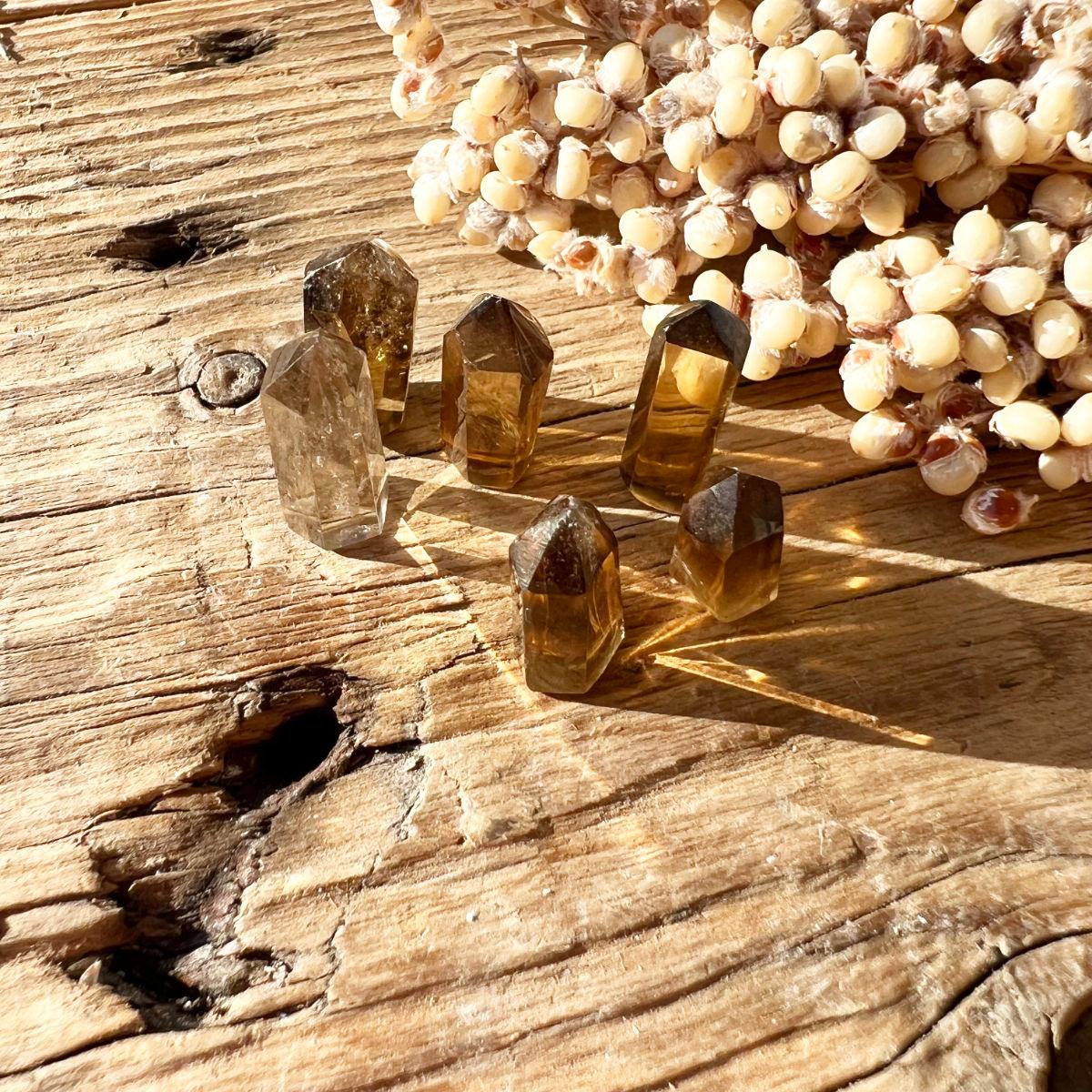Citrin (Natur) Mini-Spitze