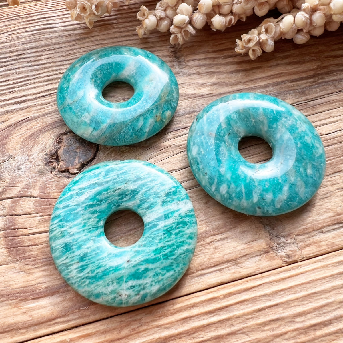 Amazonit Donut-Anhänger