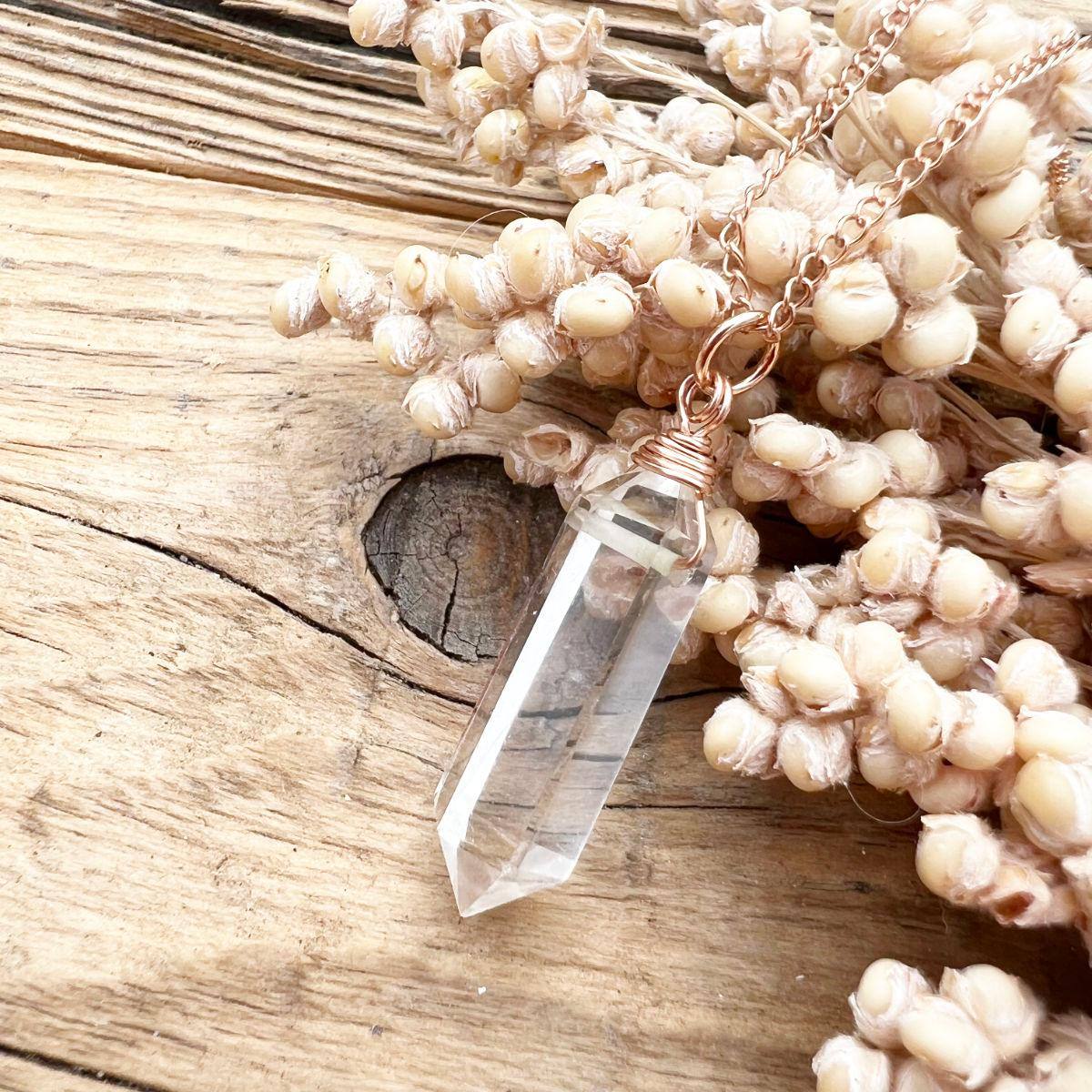 Bergkristall Doppelender Halskette - DIY SPIRIT #