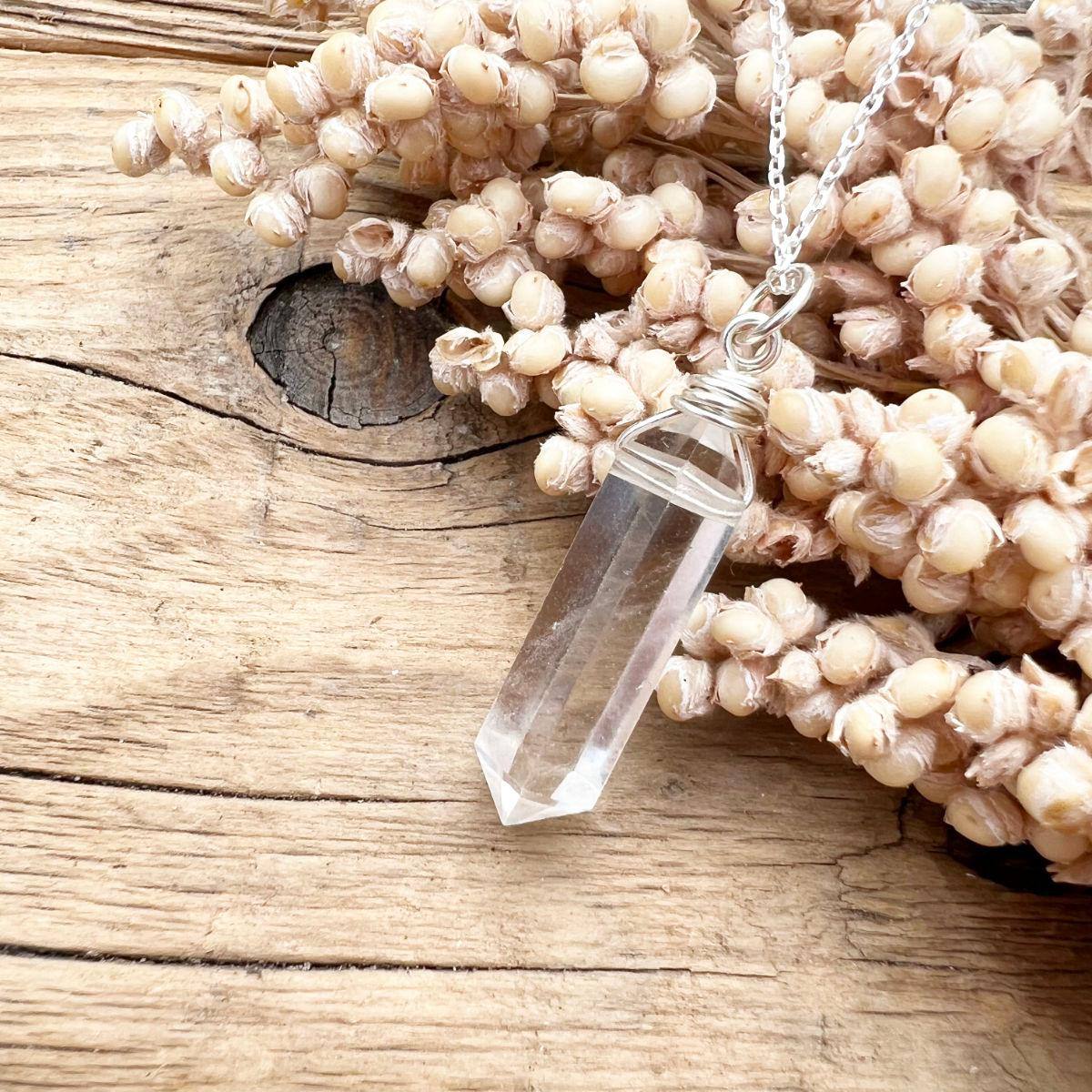 Bergkristall Doppelender Halskette - DIY SPIRIT #