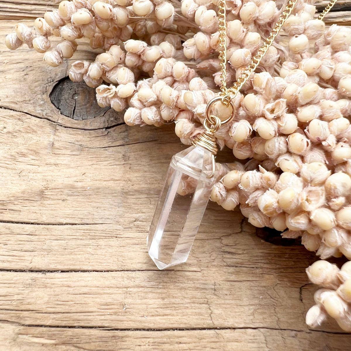 Bergkristall Doppelender Halskette - DIY SPIRIT #