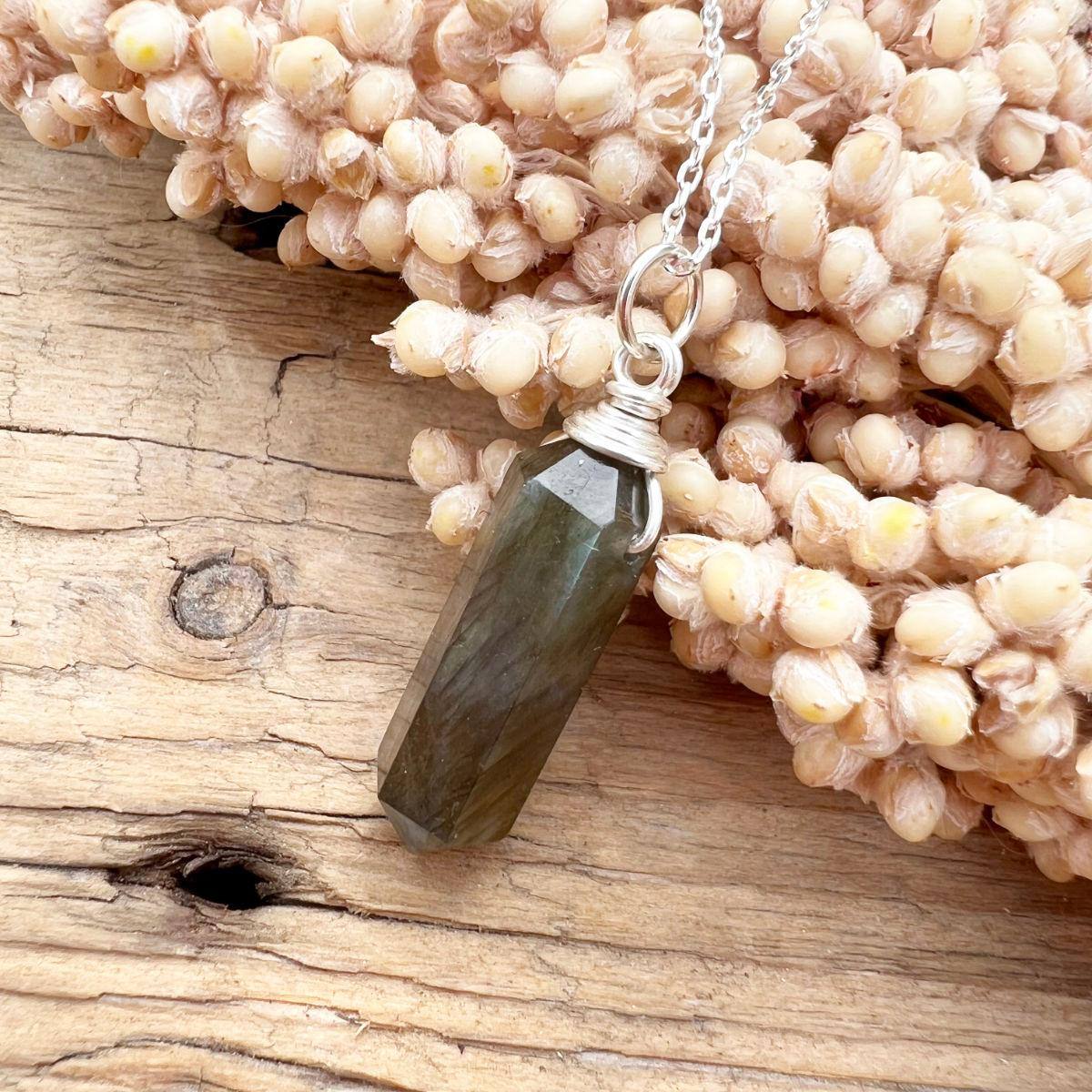 Labradorit Doppelender Halskette - DIY SPIRIT #