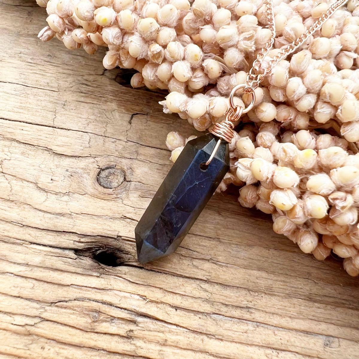 Labradorit Doppelender Halskette - DIY SPIRIT #