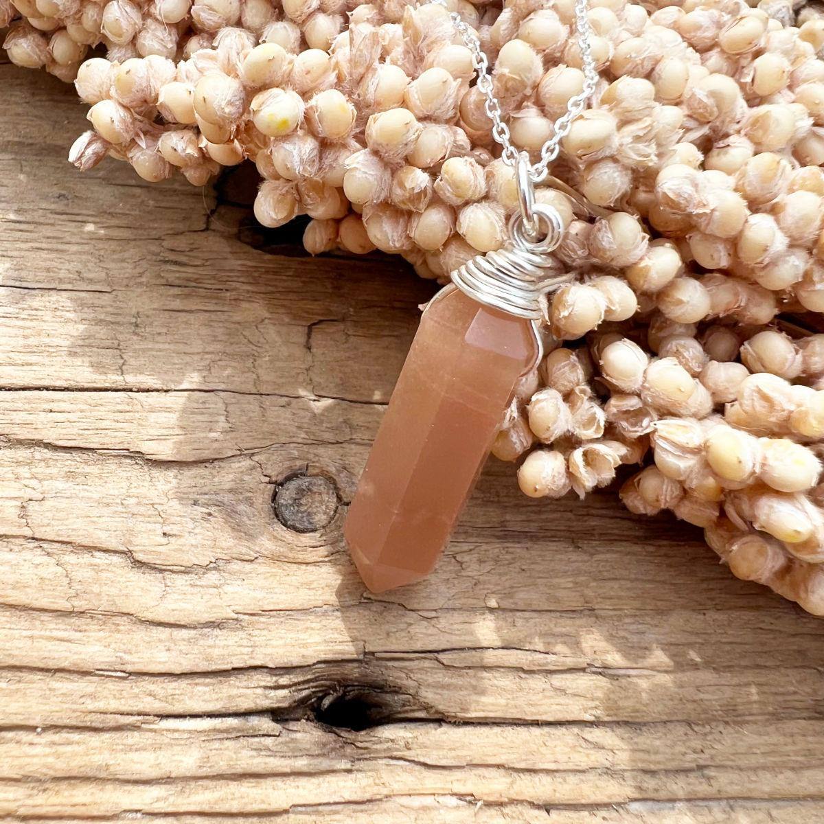 Mondstein Doppelender Halskette - DIY SPIRIT #