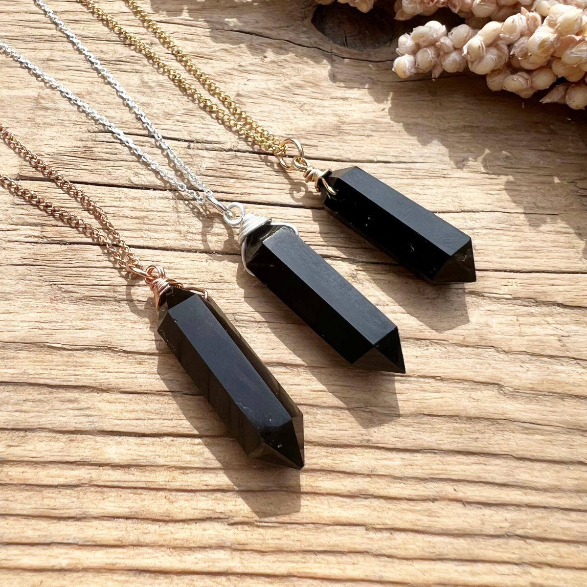 Onyx Doppelender Halskette - DIY SPIRIT #