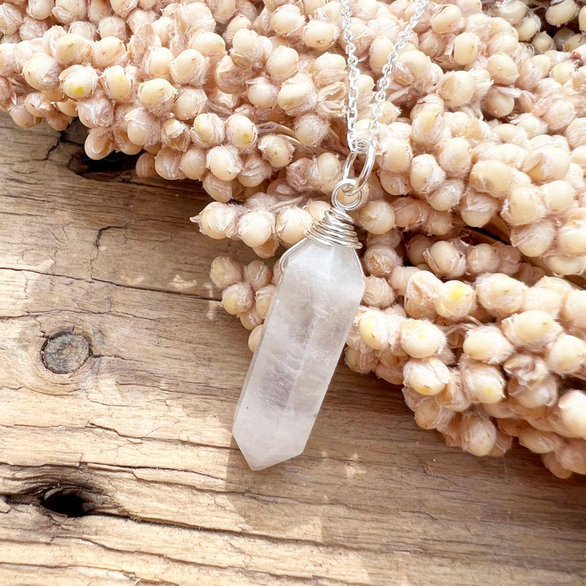 Regenbogen-Mondstein Doppelender Halskette - DIY SPIRIT #