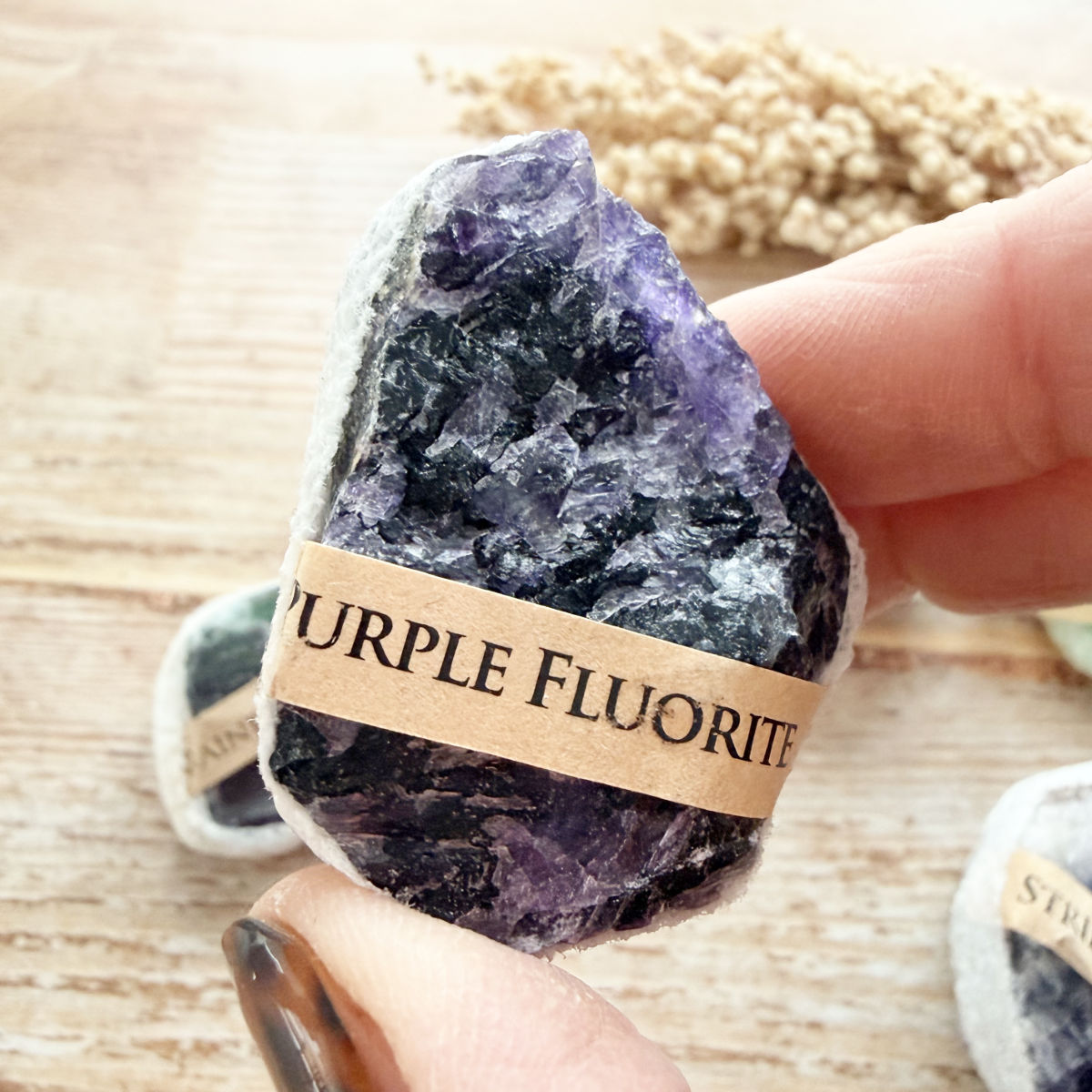 Fluorit Rohstein (farbsortiert)