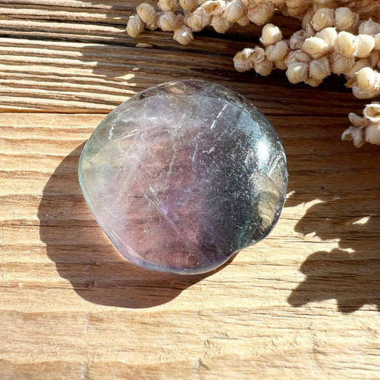 Fluorit (Regenbogen) Taschenstein - DIY SPIRIT #