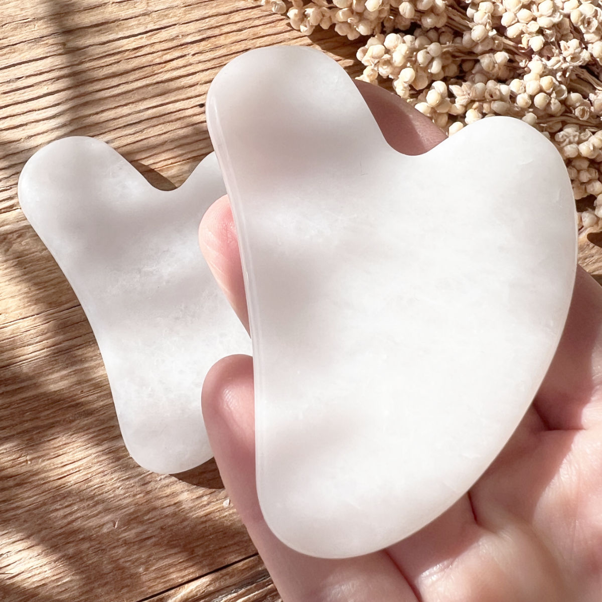 Weiße Jade Gua Sha - DIY SPIRIT #