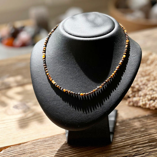 Tigerauge Perlenkette - DIY SPIRIT #