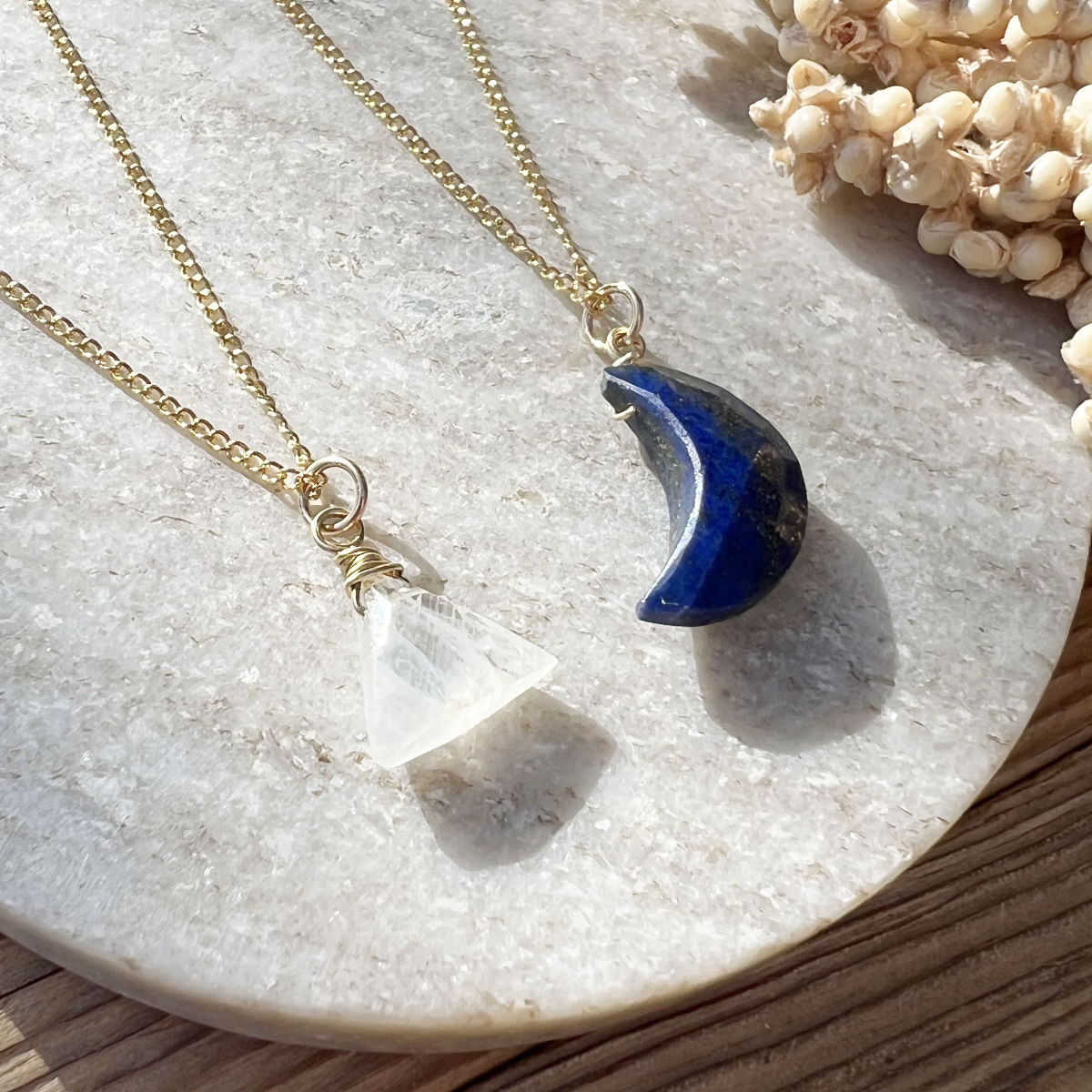 Regenbogen-Mondstein Sun Halskette - DIY SPIRIT #