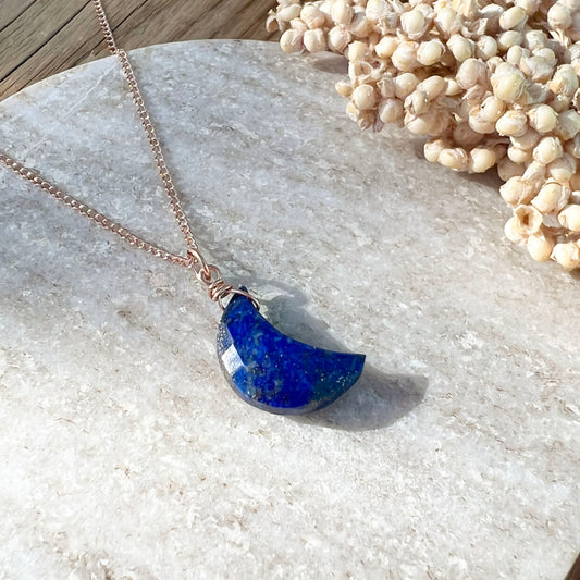 Lapislazuli Moon Halskette - DIY SPIRIT #
