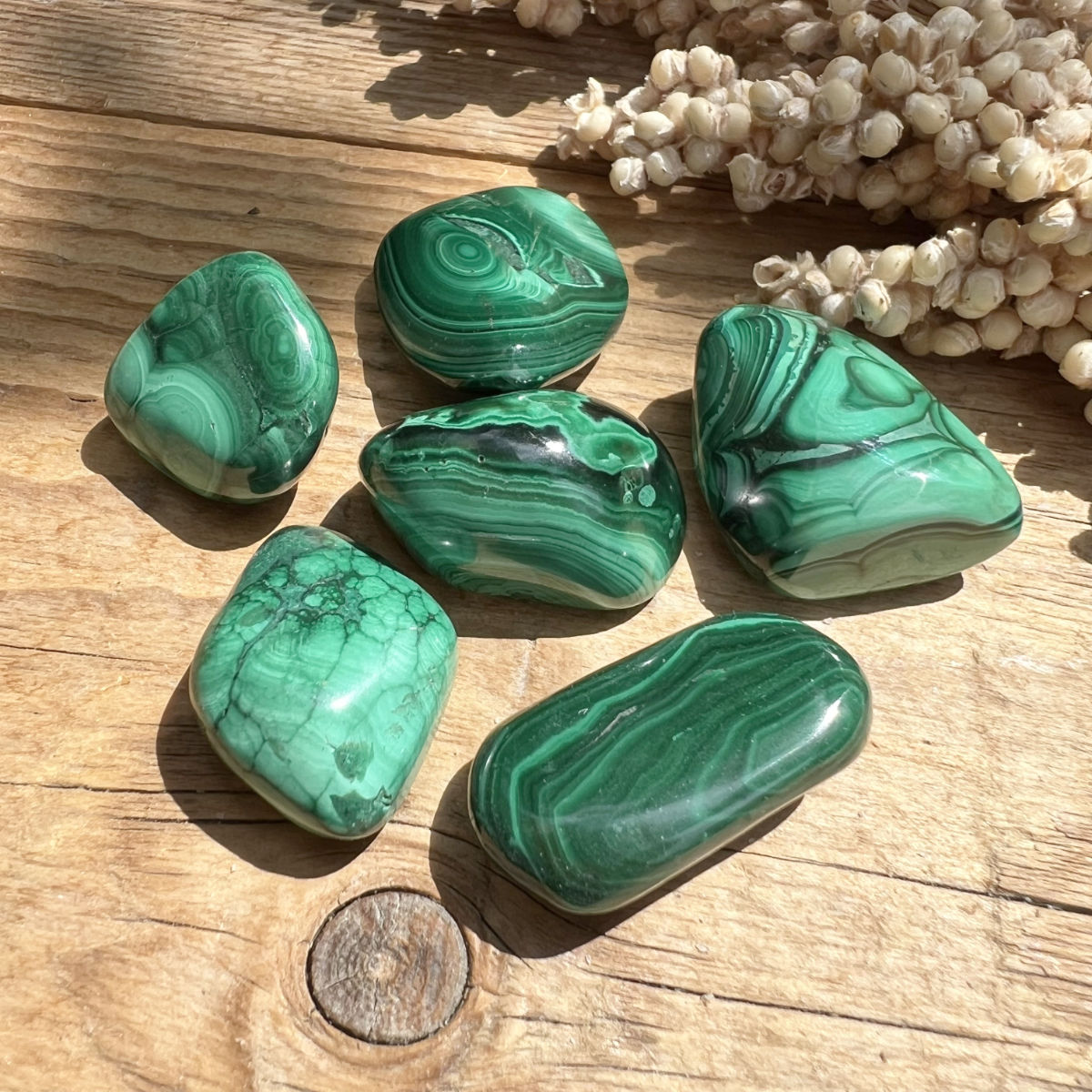 Malachit Trommelstein - DIY SPIRIT #