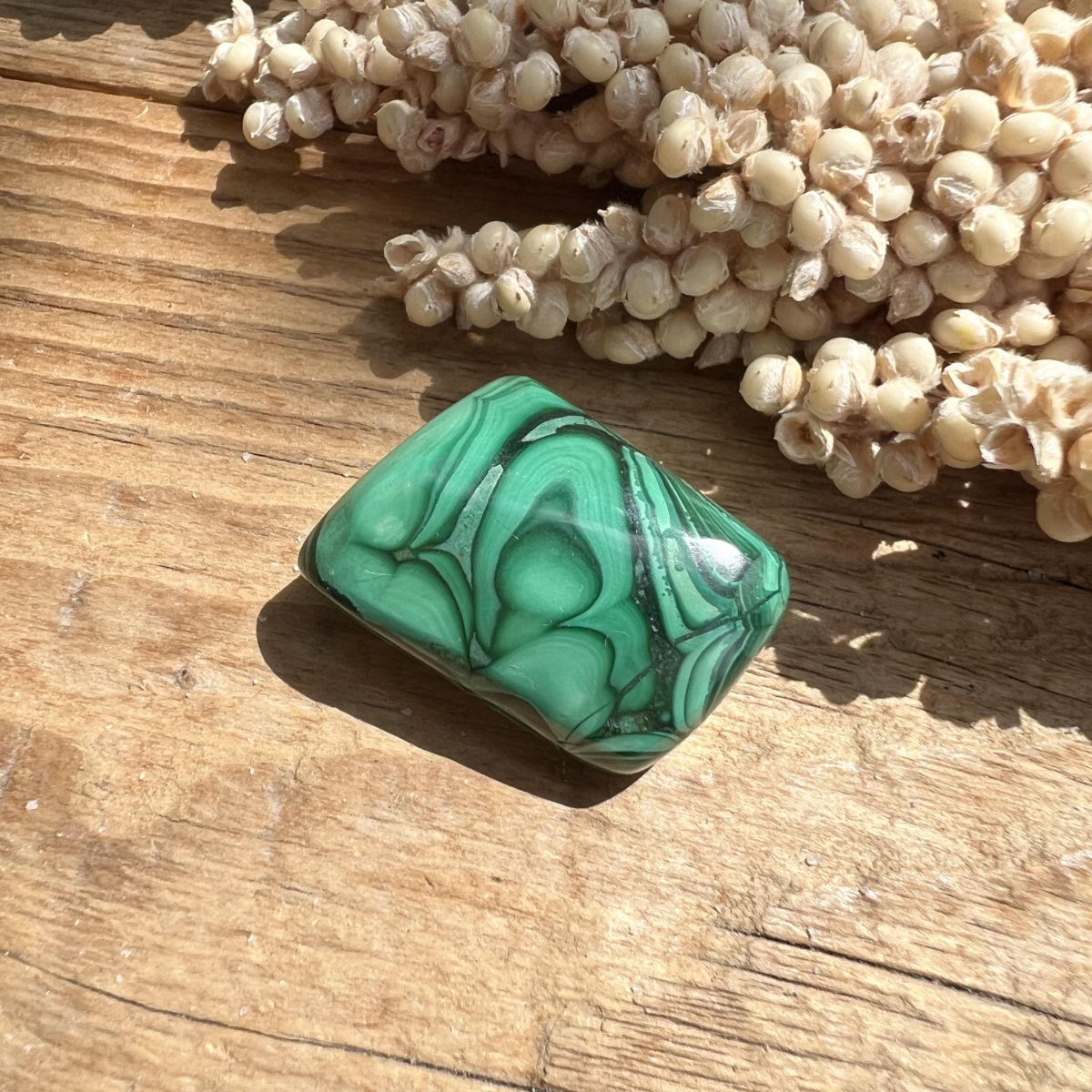Malachit Trommelstein - DIY SPIRIT #