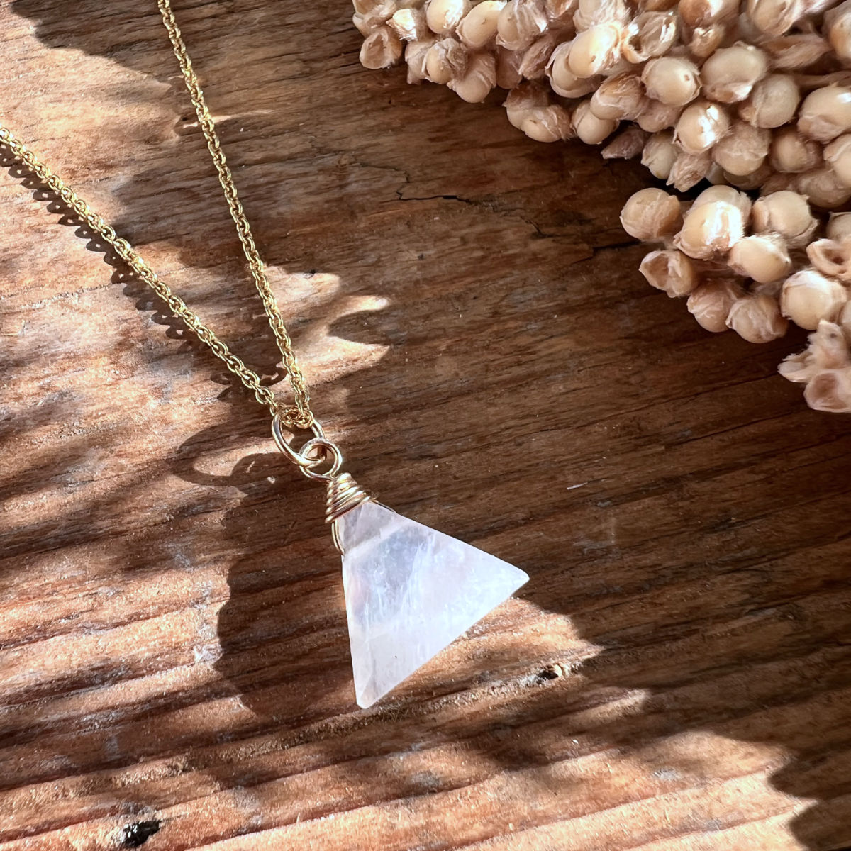 Regenbogen-Mondstein Sun Halskette - DIY SPIRIT #