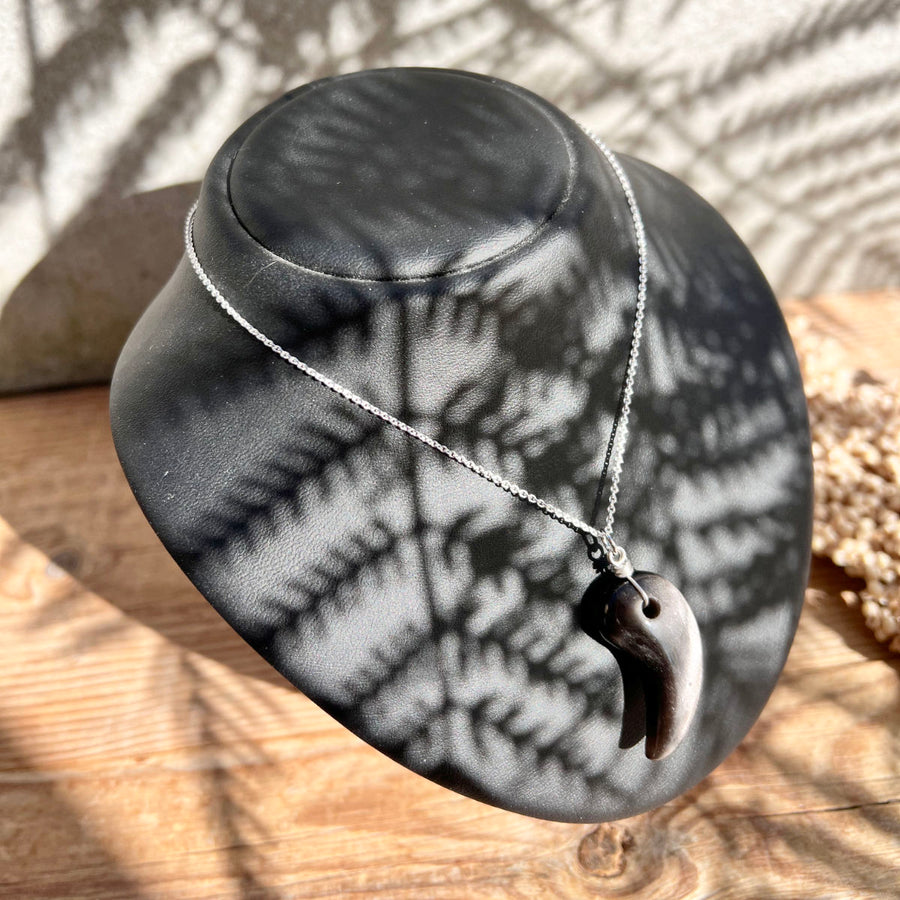 Obsidian Magatama-Kette - DIY SPIRIT
