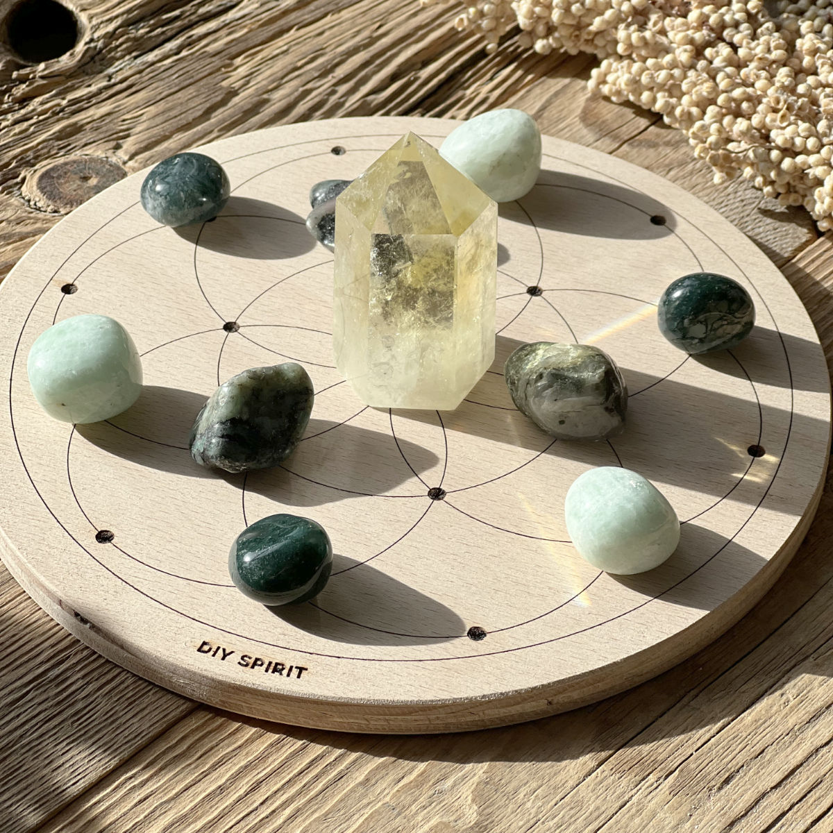 Ostara Crystal Grid Steinset - DIY SPIRIT #