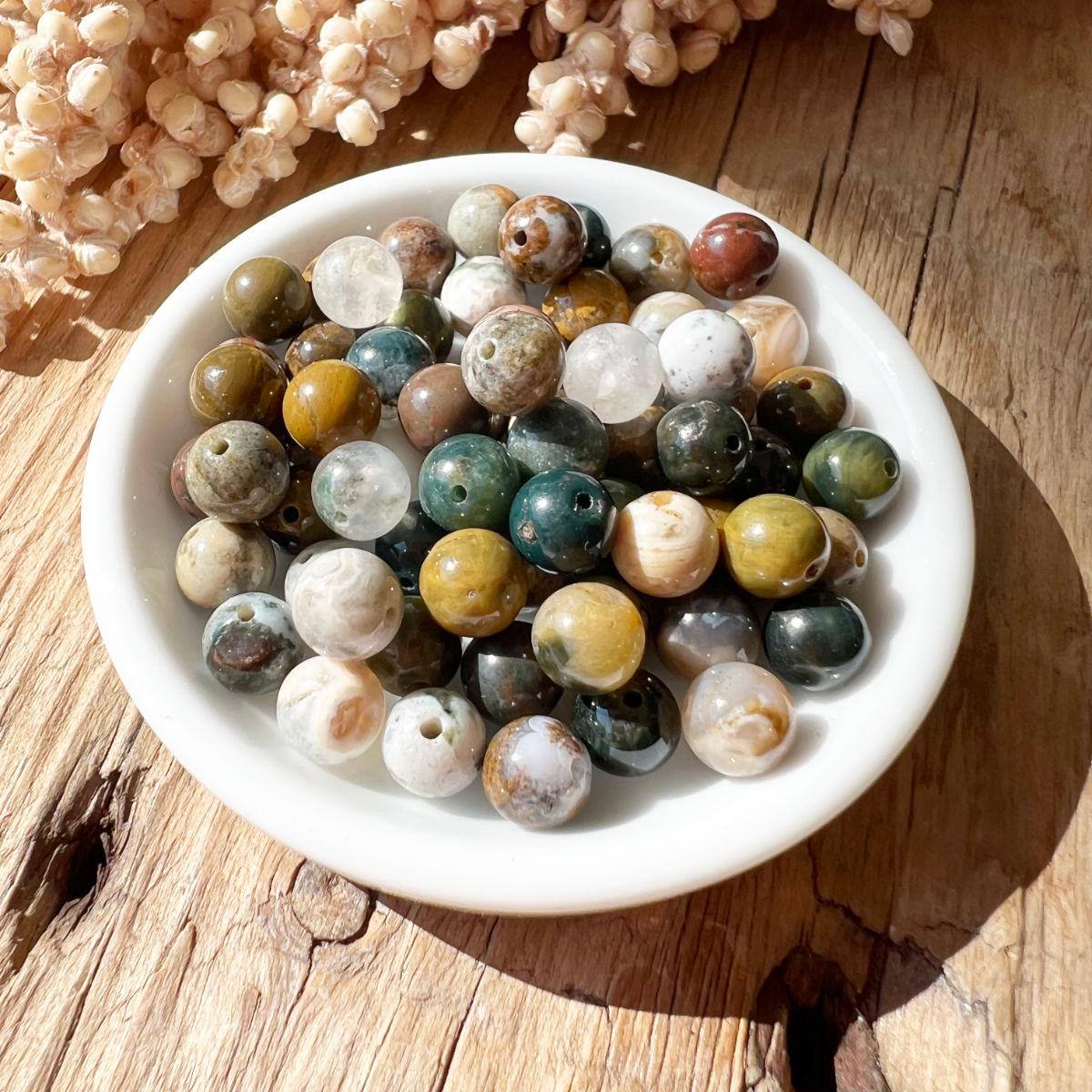 Ozeanchalcedon Perlen - DIY SPIRIT #