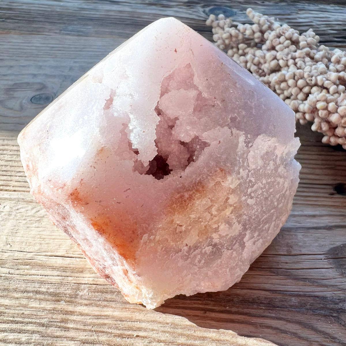 Pink Amethyst Spitze (halbpoliert) - DIY SPIRIT