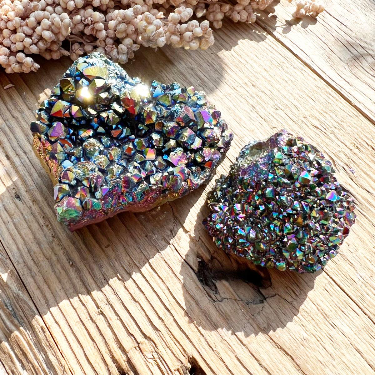 Rainbow Aura Amethyst Stufe - DIY SPIRIT