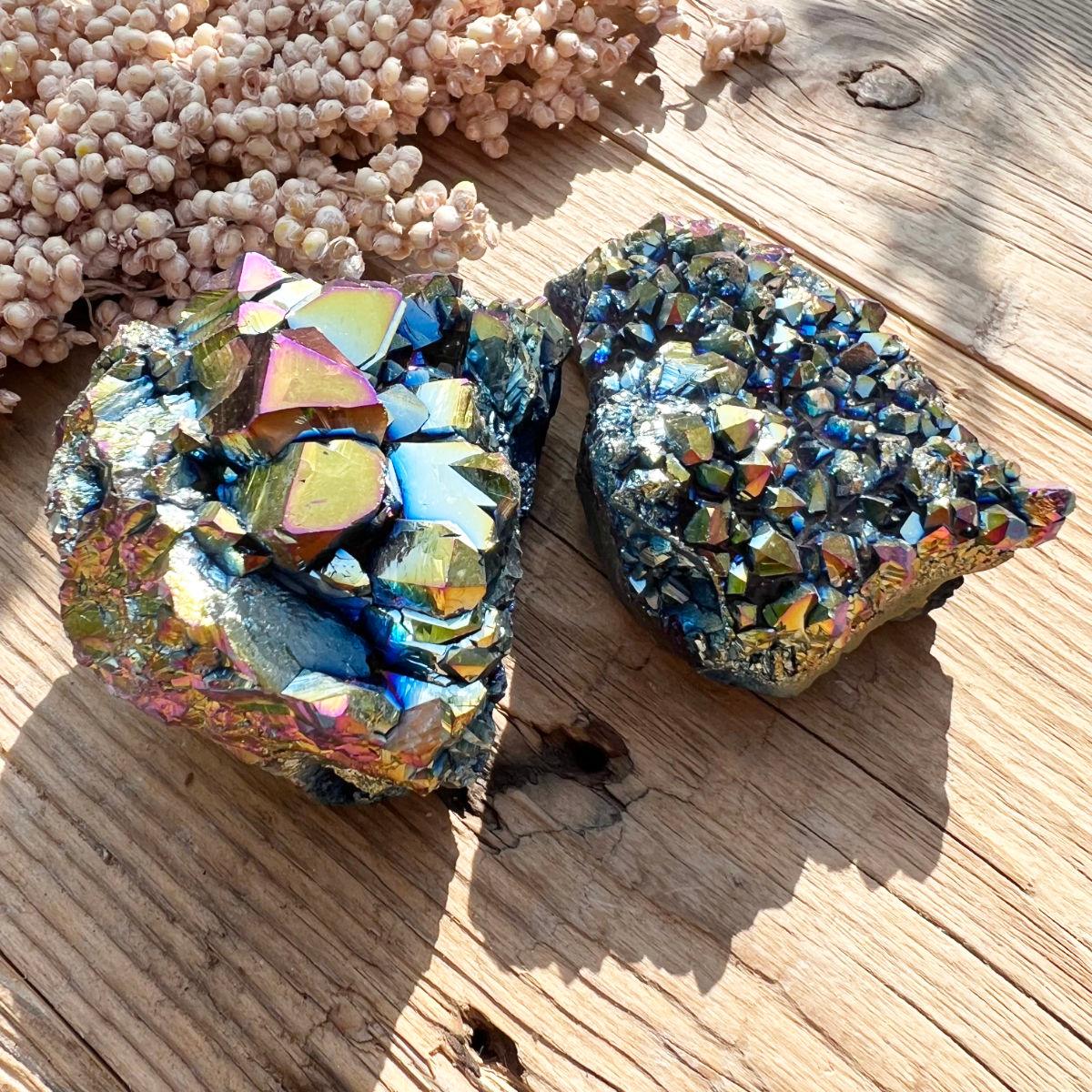 Rainbow Aura Amethyst Stufe - DIY SPIRIT
