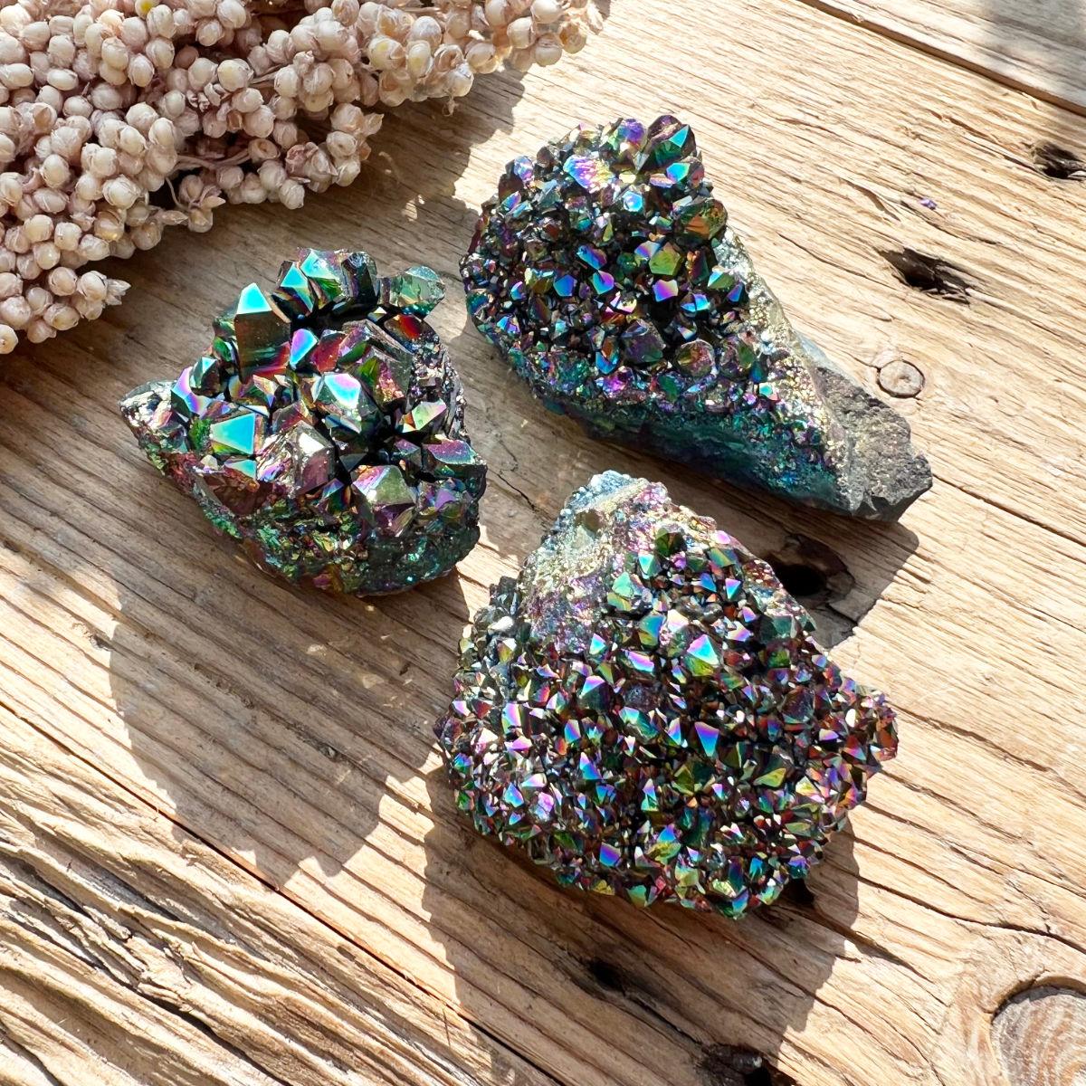Rainbow Aura Amethyst Stufe - DIY SPIRIT