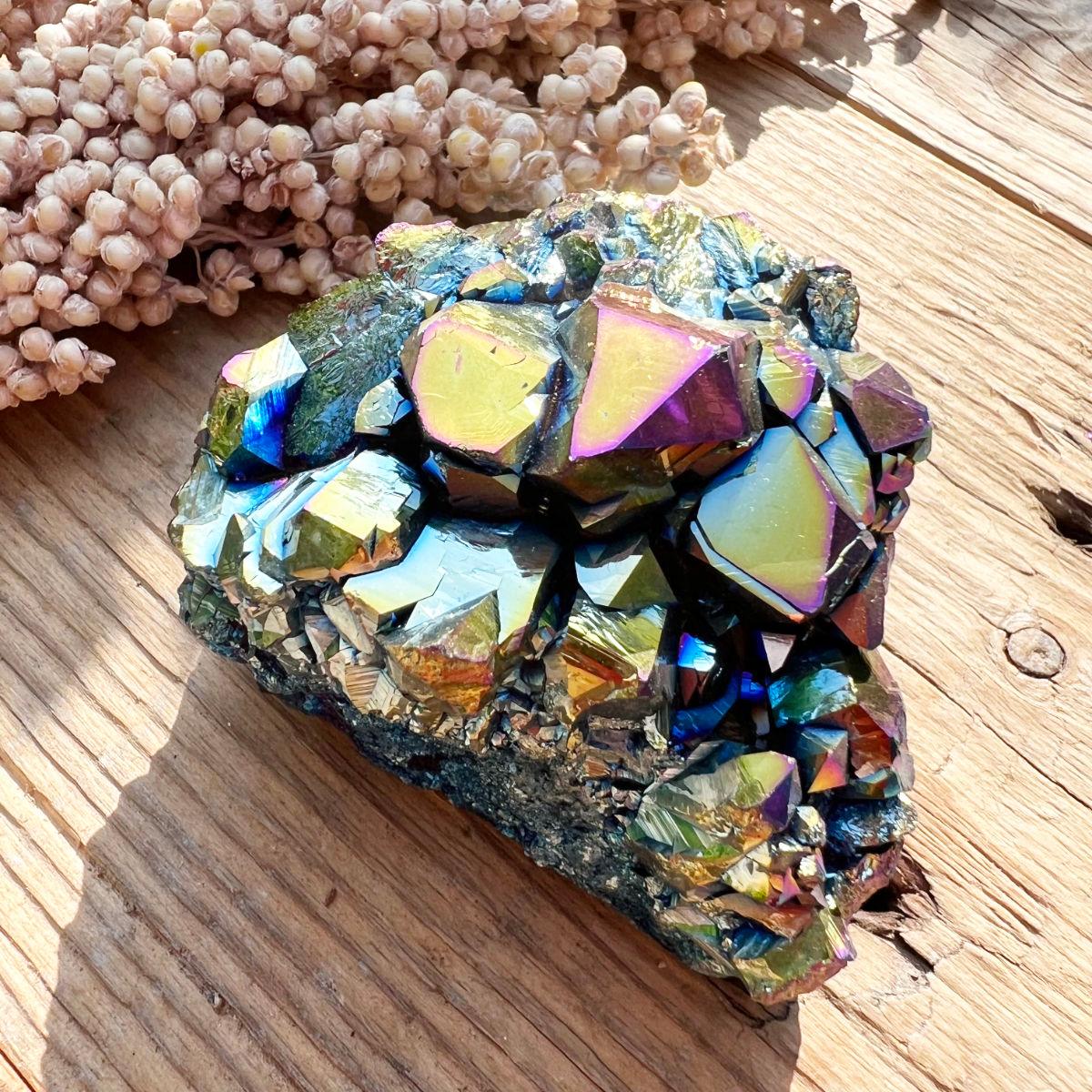 Rainbow Aura Amethyst Stufe - DIY SPIRIT