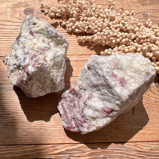 Turmalin (Rubellit) Rohstein