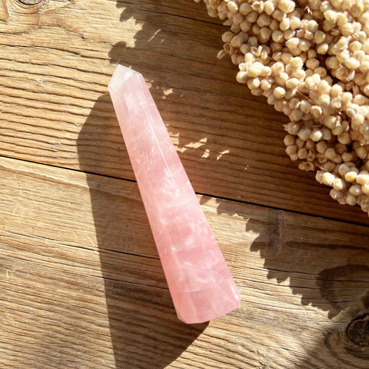 Rosenquarz Obelisk - DIY SPIRIT #