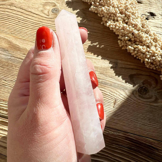 Rosenquarz Obelisk - DIY SPIRIT #