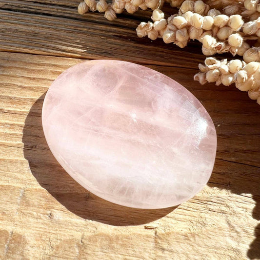 Rosenquarz Taschenstein - DIY SPIRIT #