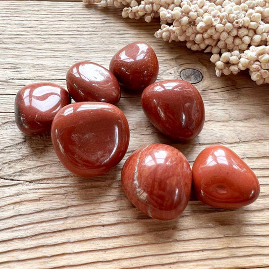 Jaspis (rot) Trommelstein - DIY SPIRIT #