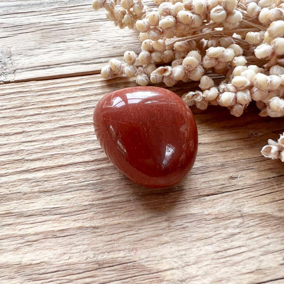 Jaspis (rot) Trommelstein - DIY SPIRIT #