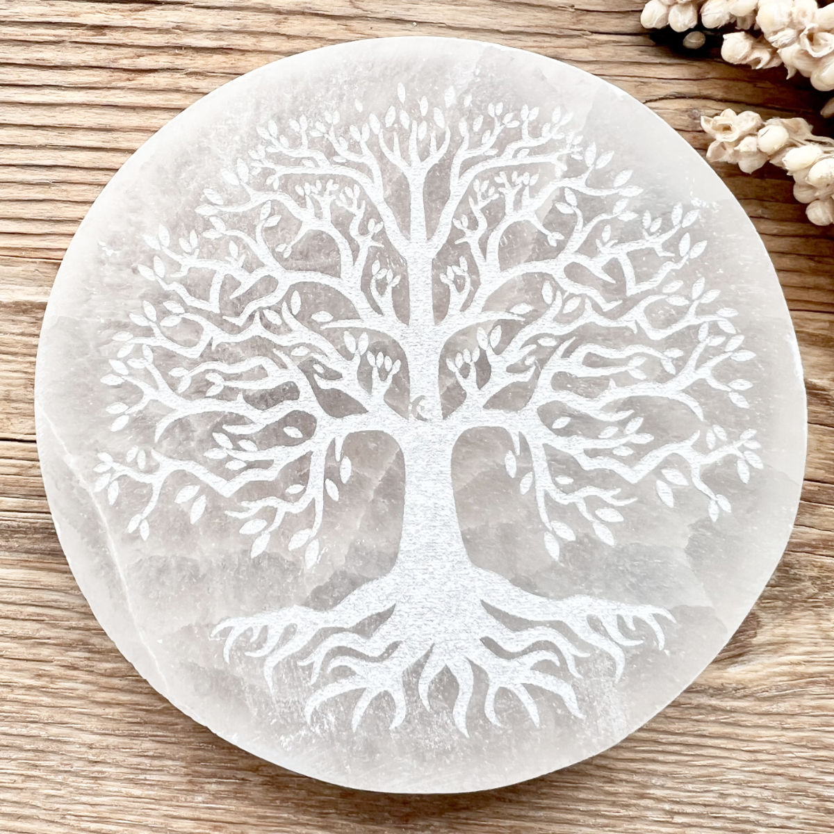 Selenit Ladeplatte Tree of Life - DIY SPIRIT #