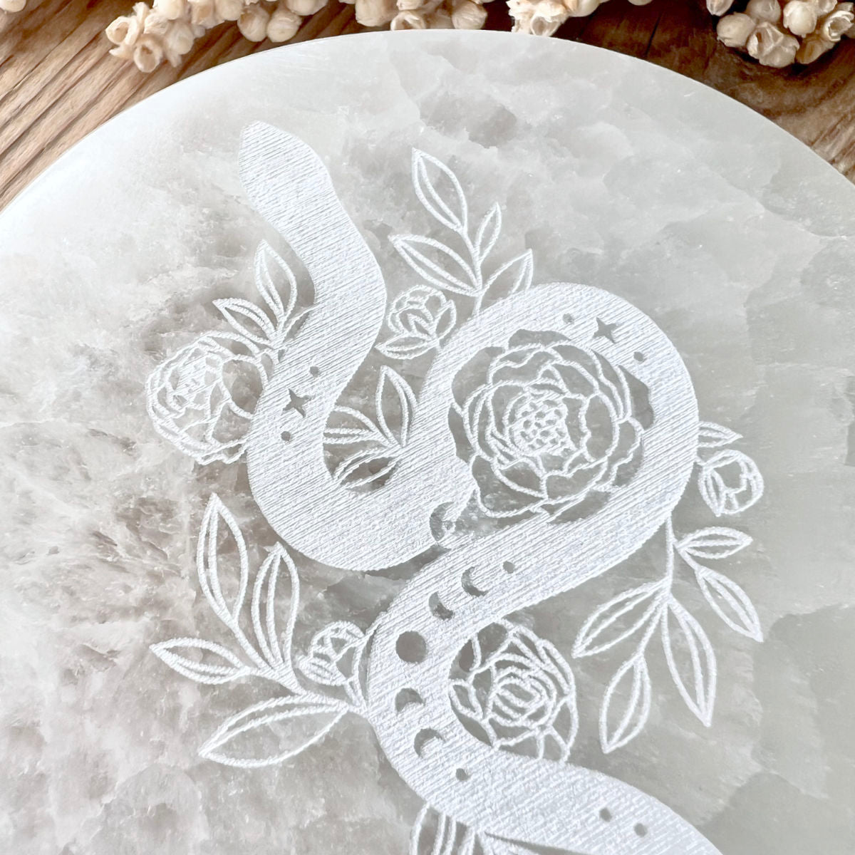 Selenit Ladeplatte Snake - DIY SPIRIT #
