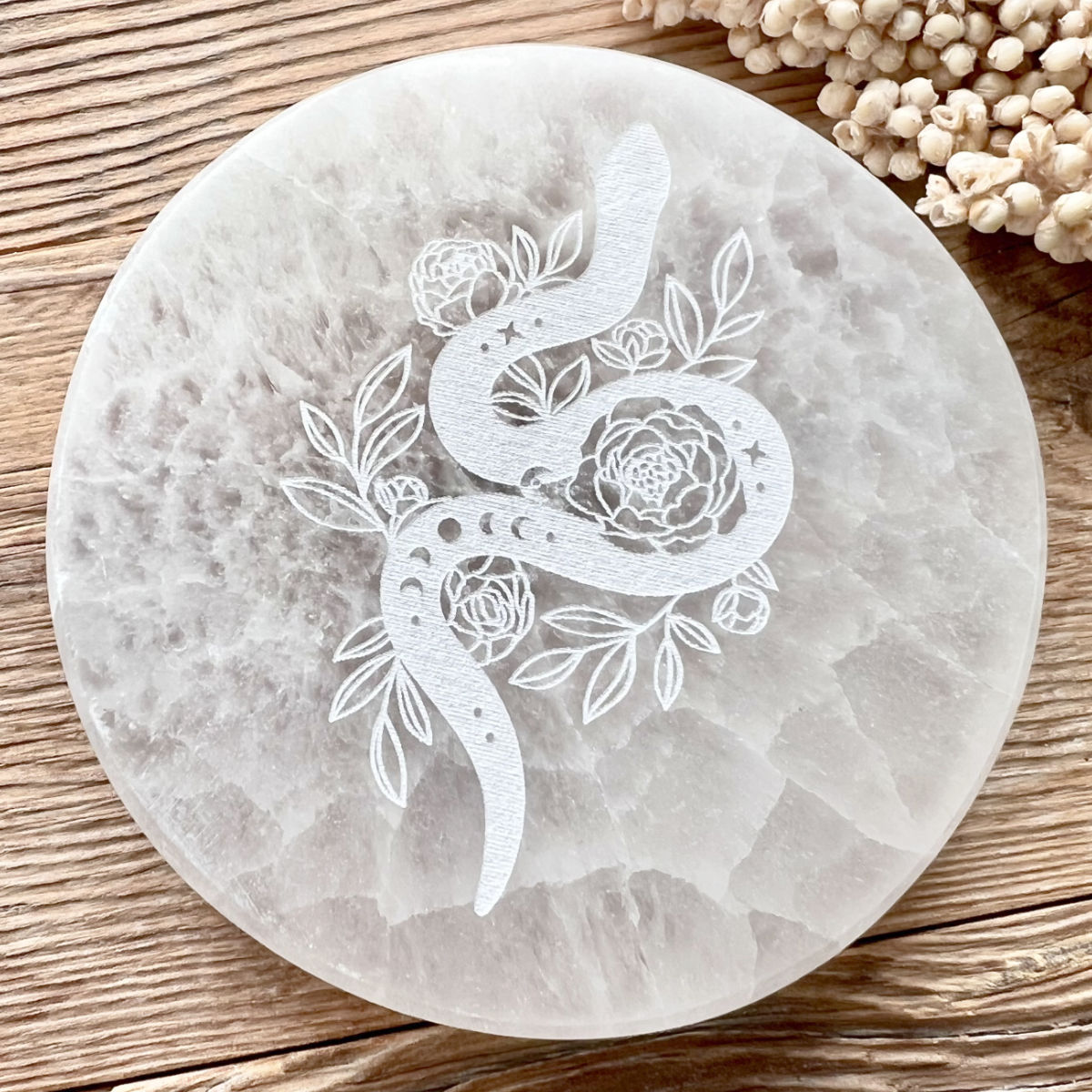 Selenit Ladeplatte Snake - DIY SPIRIT #