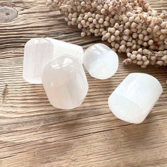 Selenit Trommelstein - DIY SPIRIT #