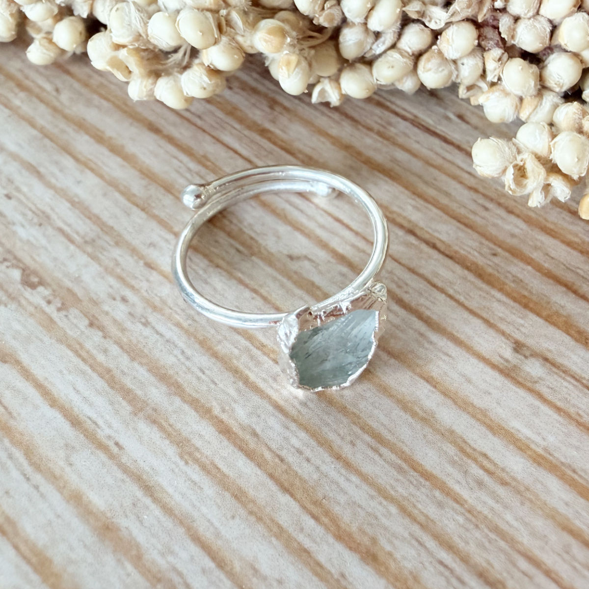 Bergkristall Silberring