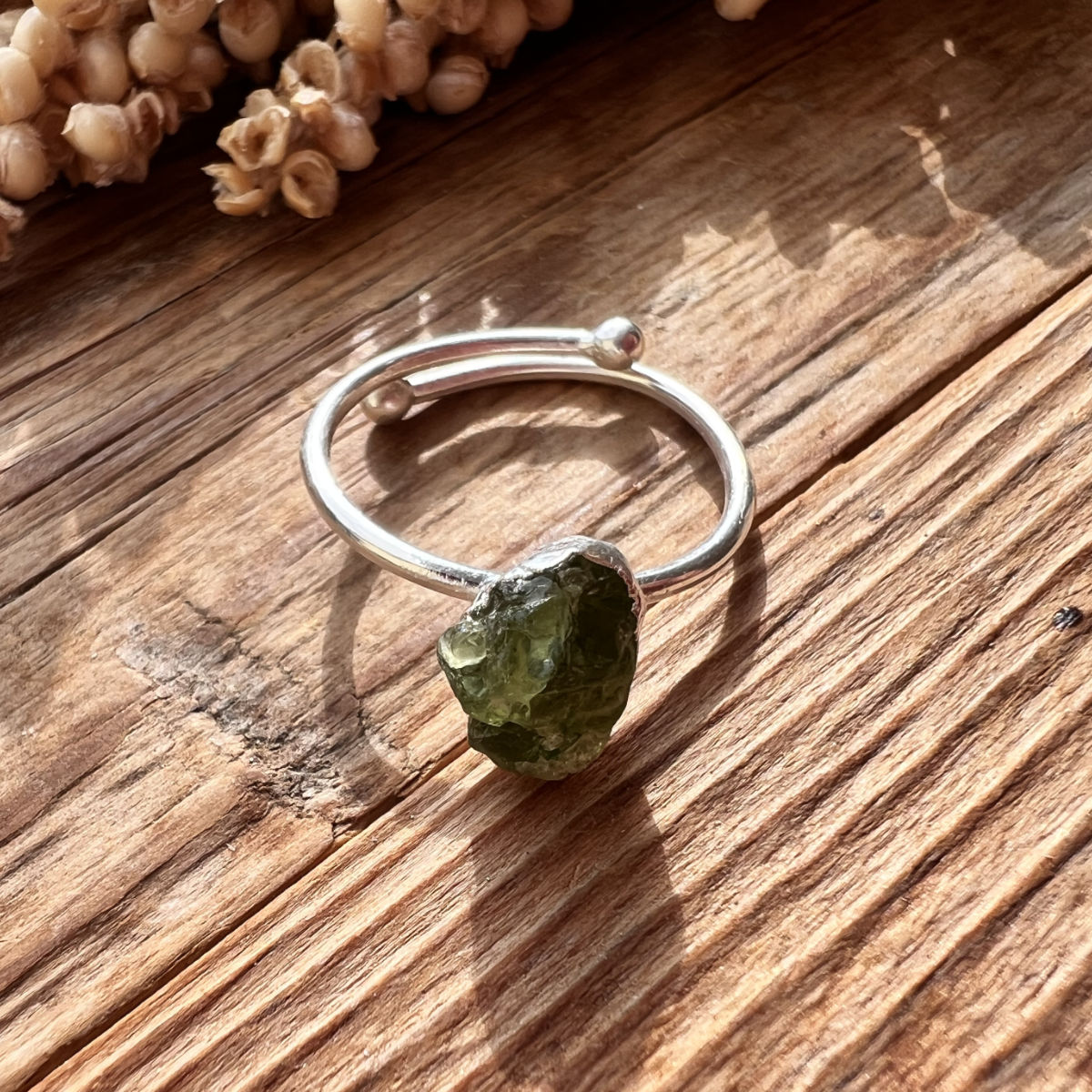 Peridot Silberring