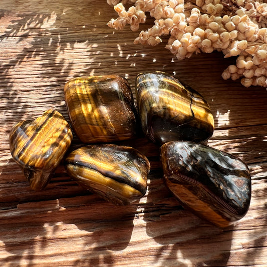 Tigerauge Trommelstein - DIY SPIRIT #