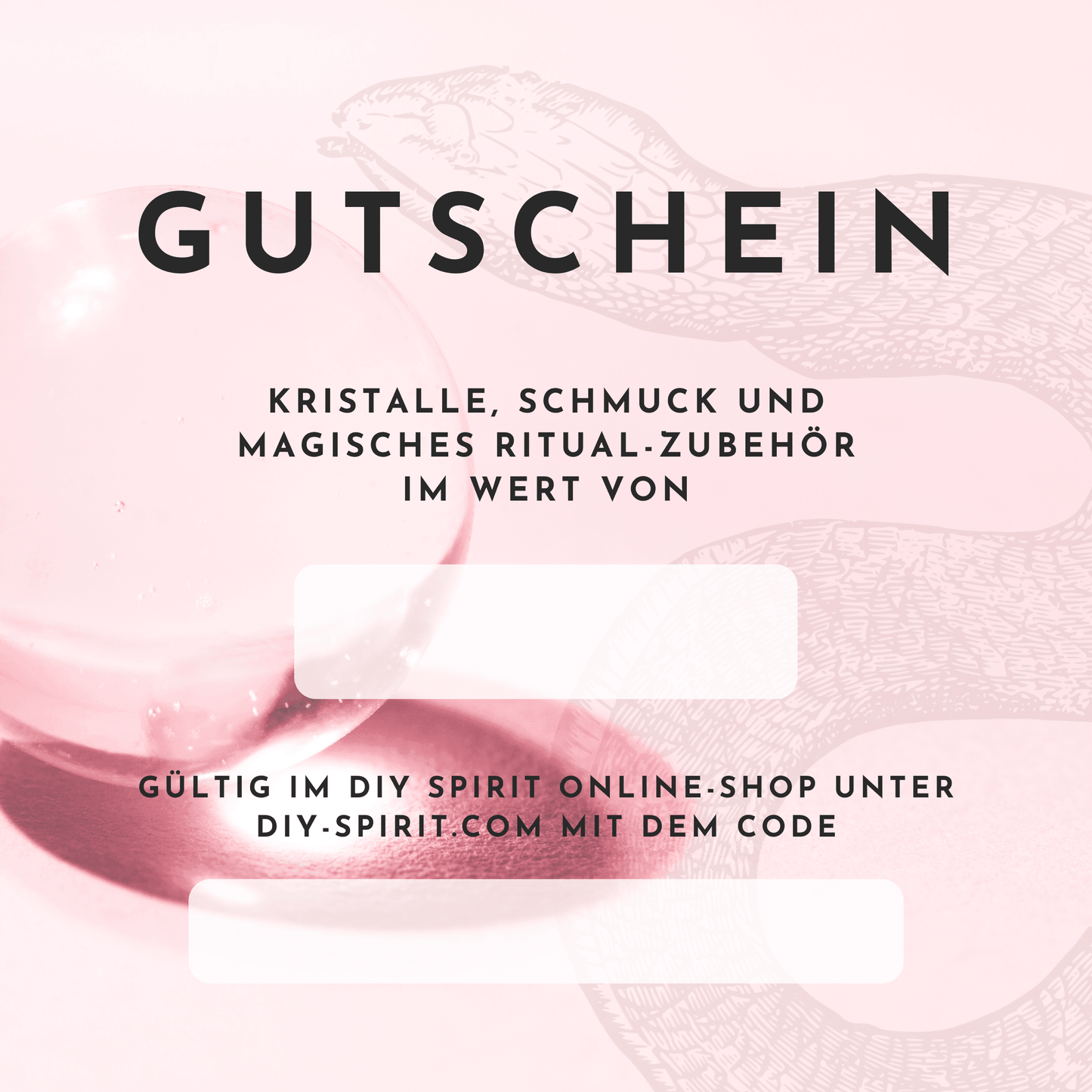 Geschenkgutschein - DIY SPIRIT